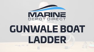 All About the Gunwale Boat Ladder  White Water Marine Hardware B00365 [upl. by Goulden]