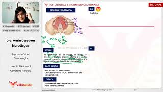 DISTOPIAS E INCONTINENCIA URINARIA  GINECOLOGÍA  VILLAMEDIC [upl. by Lightfoot]