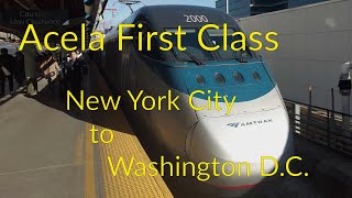 Acela First Class from New York to Washington [upl. by Nagaer]