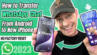 How to Transfer WhatsApp from Android to iPhone Without Factory Reset 2 Ways Including Free 2023 [upl. by Naired]