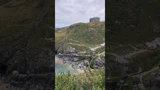 view from tintagel castle views calming seaview beautifulviews [upl. by Nyberg]