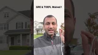 TOEFL and GRE waived for Fall 2022 admissions for Indian students  quick update [upl. by Doowle]