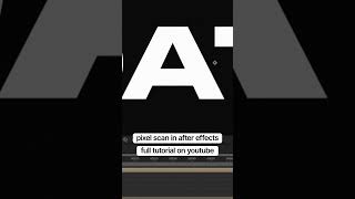 Create this pixel scan effect in After Effects [upl. by Anyahs]