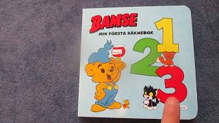 Bamse räknebok med siffror  Uppläsning av barnbok [upl. by Yenrab]