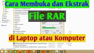 Cara Membuka dan Ekstrak File Rar di Laptop dan Komputer  Yahya Ar [upl. by Haidabej]