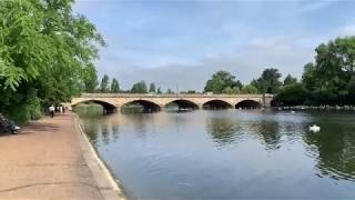 Serpentine lake at Hyde Park London [upl. by Atirehs]