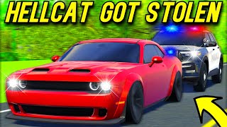 Roblox Roleplay  MY 1000HP HELLCAT GOT STOLEN [upl. by Ros317]