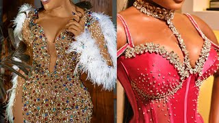 DIY 3D CLUSTER BEADING ON DRESS  How to bead on Fabrics [upl. by Eiramannod216]