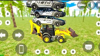 Jcb ne police car 🚓 ko apne uper utha liya 🤣😱😱❤️😀 newupdate cheat cord 😱 indianbikedriving3d [upl. by Eentruok]