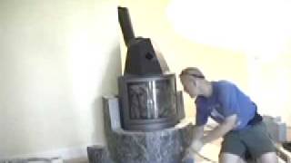 Tulikivi Hetta Time Lapse  Masonry Heater Design House [upl. by Pacorro804]