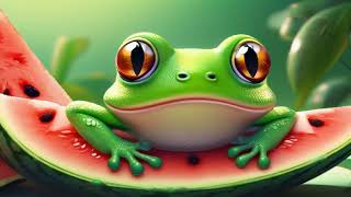 ✅Canción infantil en ESPAÑOL 🧸Estimulación cognitivacreada en Sunoai🐸quotLa Rana RitaquotLETRA [upl. by Narad]