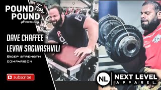 Dave Chaffee V Levan Saginashvili  Bicep Strength Comparison [upl. by Brose617]