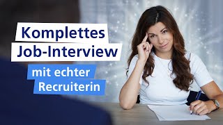 Das Vorstellungsgespräch BEISPIELDIALOG in voller Länge 🚀 I Traumjob [upl. by Arymas]