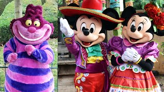 Disneyland Paris Halloween Character Montage 2019 with Cheshire Cat Mickey amp Minnie Stitch amp More [upl. by Bohs]