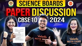 Class 10 Science Question Paper Discussion amp Analysis with Solutions 🔥 CBSE Board Exam 2024 ✅ [upl. by Derek]