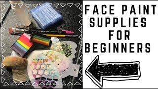 Face Painting Supplies For Beginners and Getting Started as a Face Painter [upl. by Utica657]