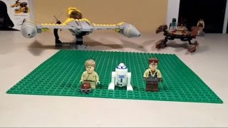 Lego Star Wars set 7660 Naboo N1 Starfighter and Vulture Droid Review [upl. by Ueihttam]