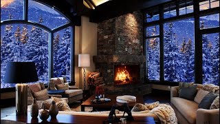 Cozy Cabin Ambience  Fireplace in a Cozy House  ASMR [upl. by Olds]