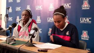 Davellyn Whyte amp Ify Ibekwe Post Game 122 by Arizona Athletics [upl. by Ninos506]