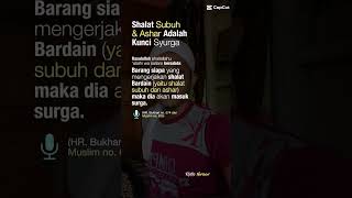 SHALAT SUBUH DAN ASAR ADALAH KUNCIpondok usang video short [upl. by Ellingston474]