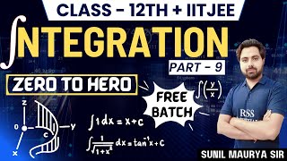 Live🔴Class 12th quotINTEGRATIONquot Part  9 integration mathematics iitjeemaths education live [upl. by Ibot337]