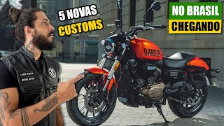 5 Novas Moto Custom Barata Chegando no Brasil  Shineray Entrando Forte no Mercado Custom Nacional [upl. by Fianna507]