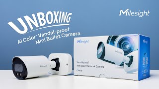 Unboxing the Milesight AI Color Vandal proof Mini Bullet Camera [upl. by Ethelyn]