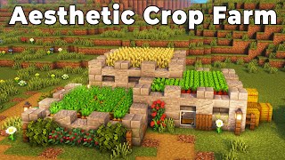 Minecraft  Aesthetic Tiered Crop Farm Tutorial [upl. by Elysee901]