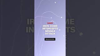 Iron Dome intercepts missile attack from Gaza [upl. by Biles95]