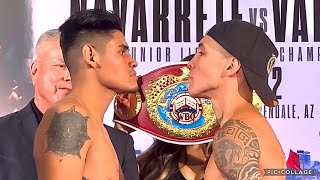 FULL OSCAR VALDEZ VS EMANUEL NAVARRETE WEIGH INS amp FACE OFF  BOTH RIPPED AND READY FOR WAR [upl. by Daigle]