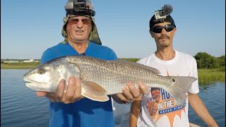 Light Tackle Fishing For St Augustine Redfish With Friend Charles Cramer [upl. by Baum230]