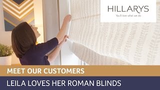 Hillarys Reviews  Leilas bedroom roman blinds [upl. by Feune]