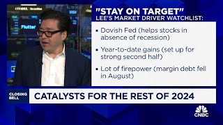 What stocks do in the next month is a coin flip due to election says Fundstrats Tom Lee [upl. by Hoffarth]