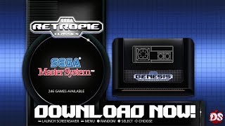 SEGA Retropie Theme Open Beta Release RPi3 Odroid XU Link in the description [upl. by Iver]