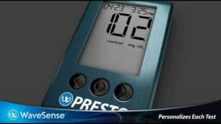 Wavesense Presto Blood Glucose Meter  Instructional Video Part 1 of 2 [upl. by Arinay]