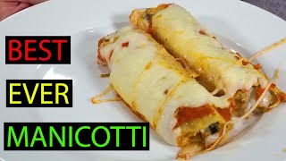 Easy Manicotti Recipe  Cooking With Maryann [upl. by Kellsie]