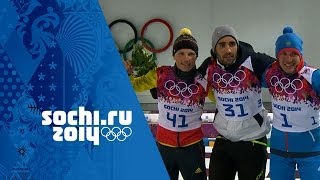 Biathlon  Mens 20km Individual  Fourcade Wins Gold  Sochi 2014 Winter Olympics [upl. by Creamer969]