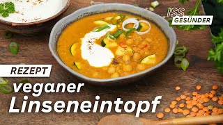 Rezept für Linseneintopf schnelles amp veganes Abendessen  AOK [upl. by Clementine]