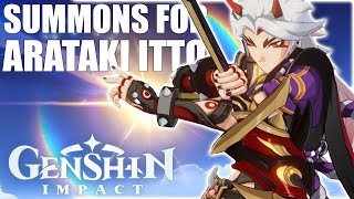 ITS ITTO  REDHORN TIME Genshin Impact Summons [upl. by Charis]