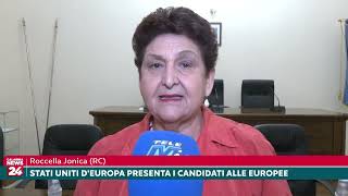 Roccella Jonica RC Stati Uniti dEuropa presenta i candidati alle europee [upl. by Nolaf902]