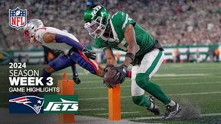 New England Patriots vs New York Jets Game Highlights  NFL 2024 Season Week 3 [upl. by Herbert]