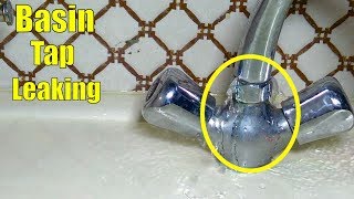 Basin Mixer Tap Repairing  How to Change Basin Mixer Washer [upl. by Llebpmac]