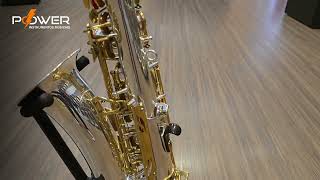 Sax Alto Amati Kraslice AAS 32 Corpo Prateado com Chaves Douradas Mib Usado [upl. by Latton]