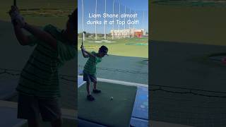 Liam Shane almost dunked this chip at Topgolf golf shaneandshanegolf shorts TopGolf [upl. by Isiad]