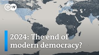 The biggest electoral year in history Will democracy survive 2024  DW News [upl. by Ycat]