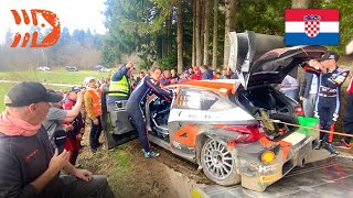 Neuville Explains Crash  WRC Croatia Rally 2023 [upl. by Eima]