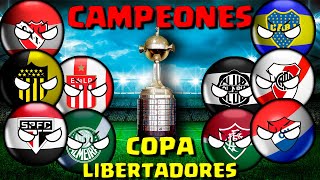 CAMPEONES de la COPA CONMEBOL LIBERTADORES  Countryballs [upl. by Sherm]