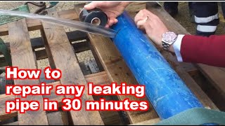 Repair a Leaking Pipe  How to fix a broken pipe [upl. by Nomrah612]