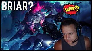 👻 Tyler1 REACTS TO BRIAR  NEW LOL CHAMPION  Season 13 ᴴᴰ [upl. by Ecinert]