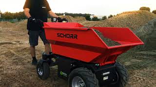 SCHORR Minidumper RR500DEHRA Mulde Dumper Elektrodumper 500kg [upl. by Uella]